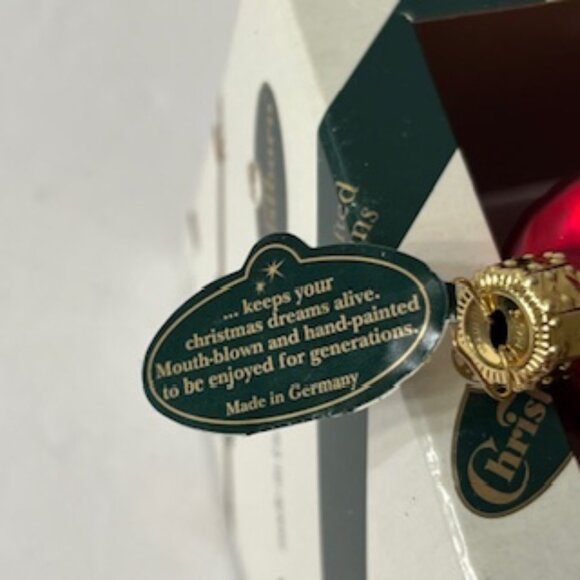 Christborn Glass Santa Claus Ornament, Made in Germany ( Vtg ) - Picture 7 of 8